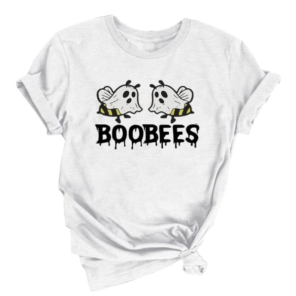 Boo Bees skjorta for kvinner Halloween Ghost skjorta L Grey