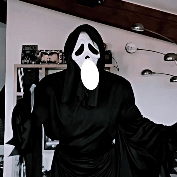 keland Scary Ghostface Mask Scream Mask Creepy Halloween Cosplay Prop
