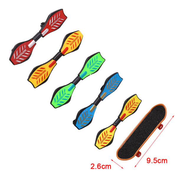 IC 4:a/ Set Mini Finger Skateboard Cykel Scooter Cykel Grön