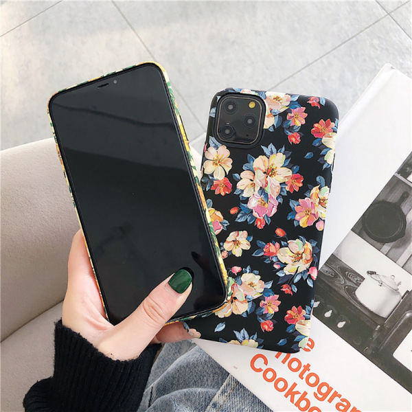 IC-fodral för iPhone, Blommor Blommönster Blommönster Stötsäker