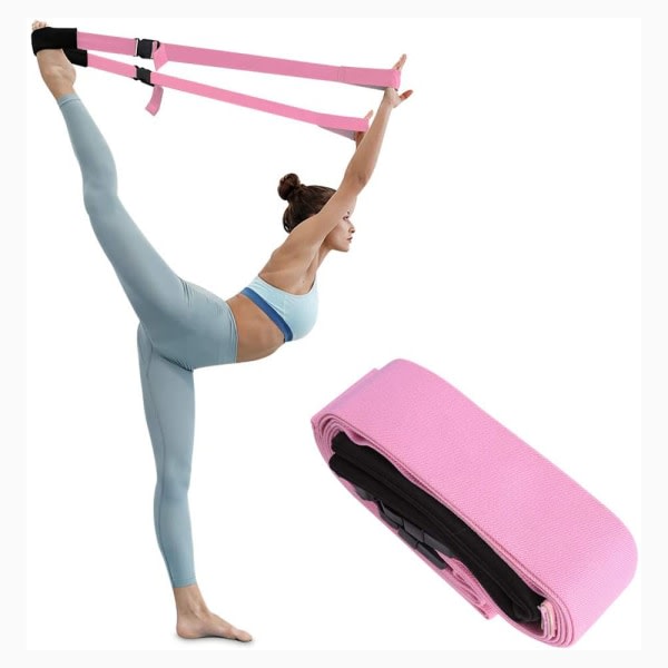 IC Yogastretchövning Förtjockningsövning med gravity fitness stretching band-övning och Pilatesövning