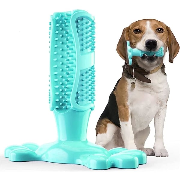 IC Hundtugga gummileksaker Hundtandborste Tänderrengöring leksak Hund Tandborstar för husdjur Borststicka/B/Medium
