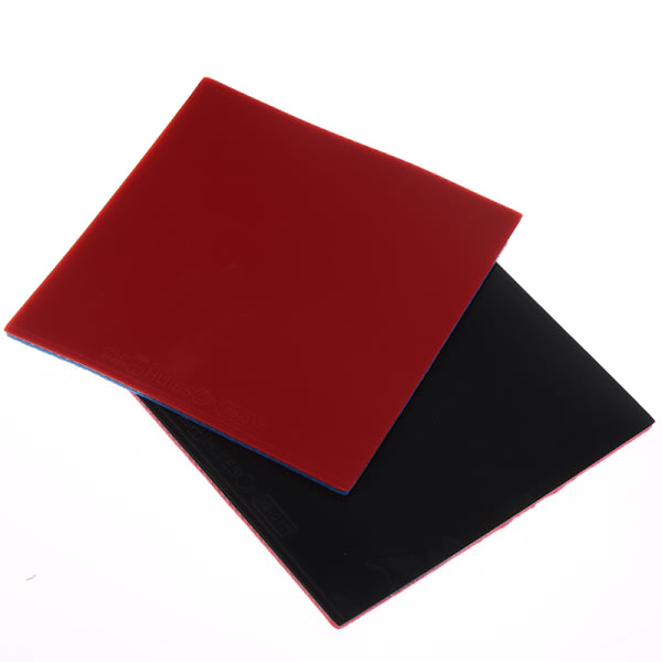 IC 1st röd/svart 2,2 mm bordtennisracket gummisvampträning Röd one size