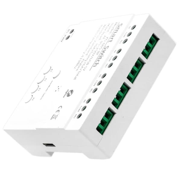 Tuya ZigBee 4-kanals RF433 Smart Switch-modul, Smart Home Automation, DIY-strömbrytare, trådlöst relä, röststyrning