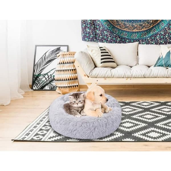 Hundebed, Rund Kennel Kattebur, Hundebur Dyp Sovepose