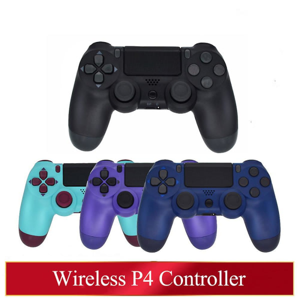 IC Bluetooth Dubbelvibrationskontroll för PS4 PS3 Trådlös Gamepad Joystick för PS4 Spelkonsol USB 6axis Joypad Låg Latens Guld