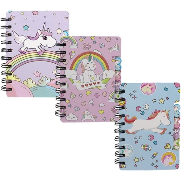 IG Mini Spiral Notebook for barn Flickor Pocket Journal Memo Ruled