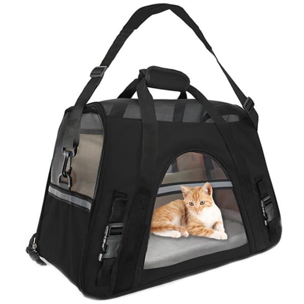 IC Bärväska för katt hund transportväska åkpåse för bilflyg