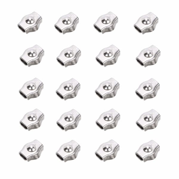 IC 20 st vajerklämmor, rostfritt stål vajerklämmor, 304