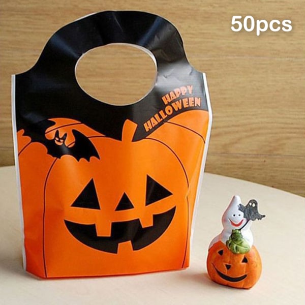 50 kpl Halloween-karkkipusseja Trick or Treat -pusseja Halloween-karkkeja