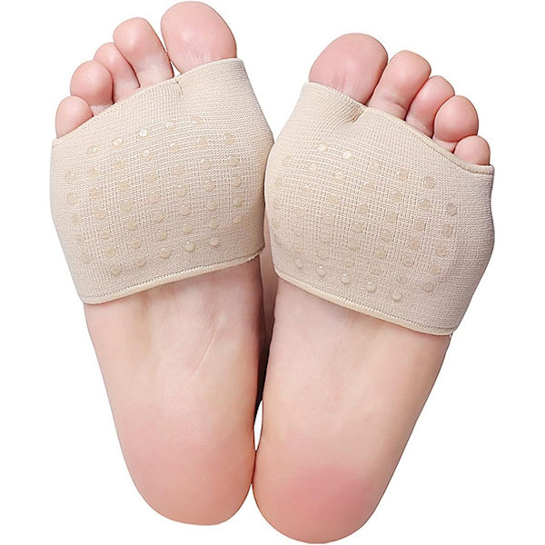 Forfotsputer, 2 par, Hallux Valgus Halvsokker, Støtdemping