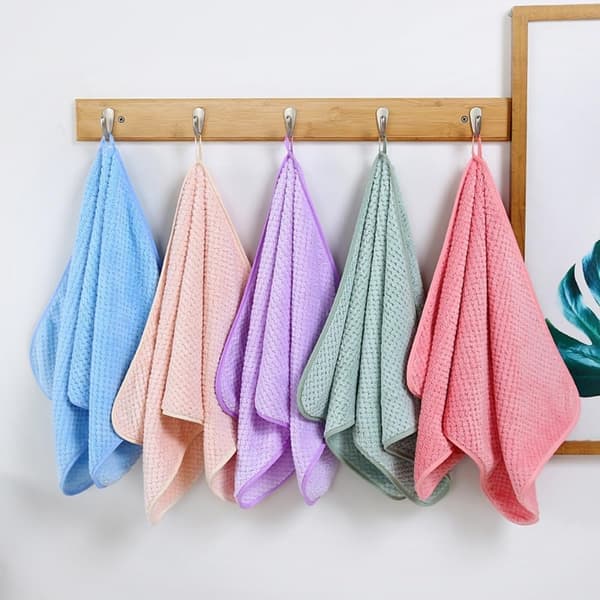 300GSM mikrofiber badehåndklædesæt - 140x70cm stor størrelse - Superblødt og absorberende - Grå