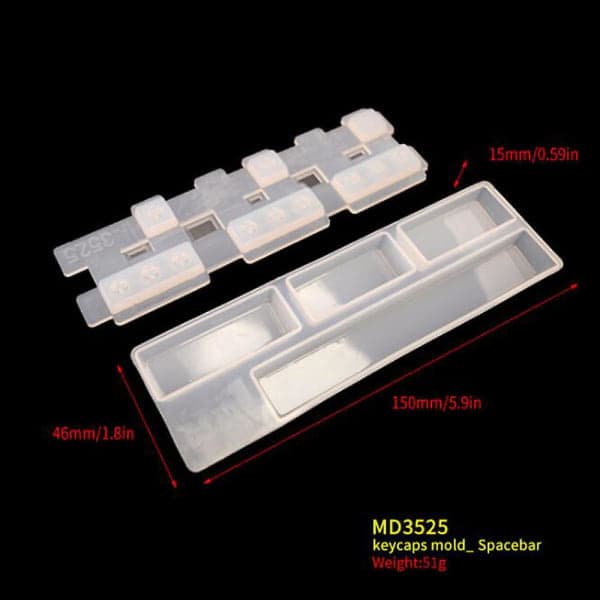 IC DIY Silikon Keycaps Resin Form Mekaniske Keyboard Crafts Tools
