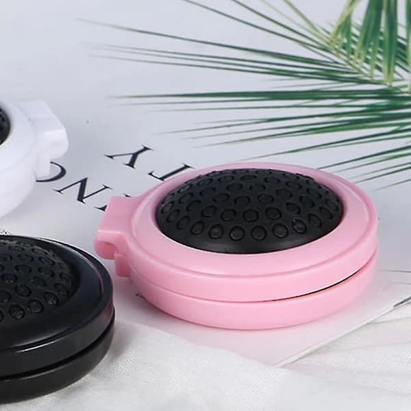 Sammenfoldelig rejsespejl børste hårmassage kam minikam med makeup (3 stk)