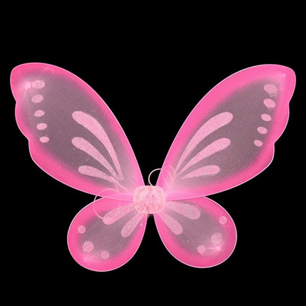 IC 1. Fairy Wings Butterfly Halloween Angel Wings Barndräkt Multicolor