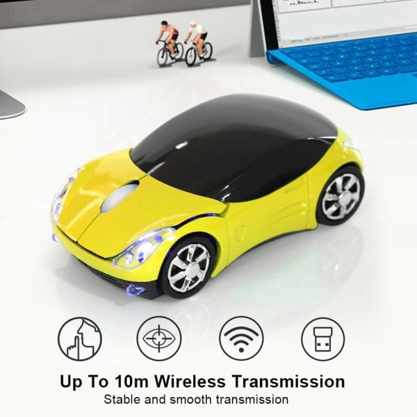IC Mini Trådløs Mus, 1600DPI Datamus med USB-mottaker