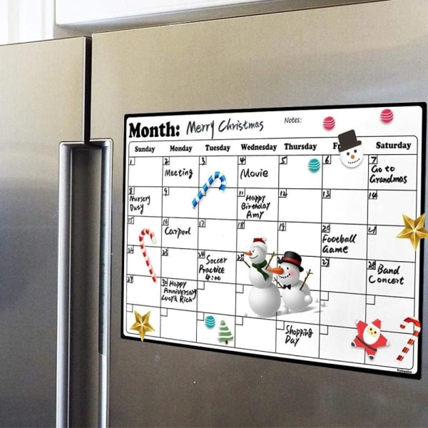 IC Magnetisk kalender för kylskåp magnetisk kalender för kök
