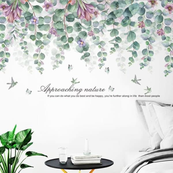 IC Stora Natur Gröna Löv Väggdekaler Vardagsrum Sovrum DIY
