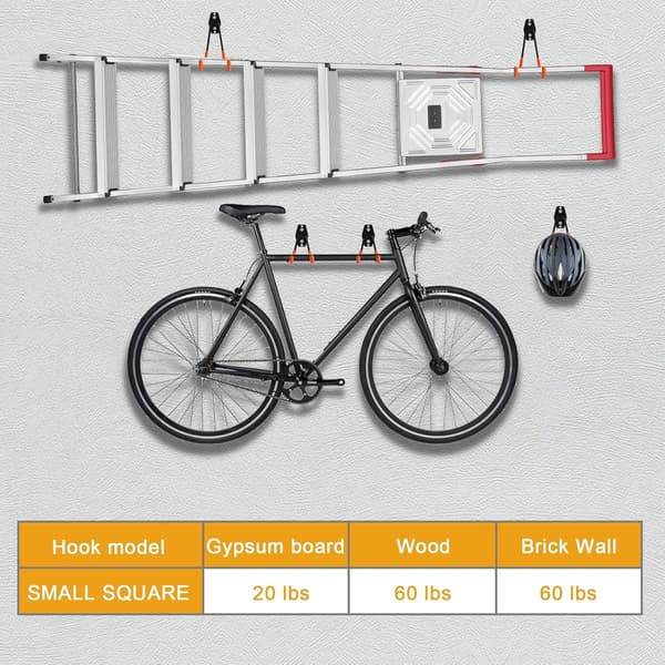 2-pack - Heavy Duty - Wall Mountable - Tool Organizer - Metal Hooks - Universal Hooks - Suitable - Ladders