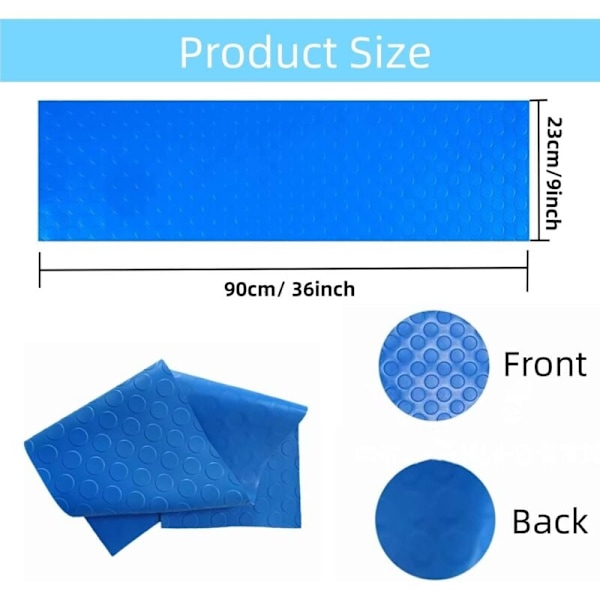 Pool Stige Måtte 23×90cm Stige Måtte med Skridsikker Tekstur Pool Trappe Måtte Skridsikker Trin Pude Pool Gulvmåtte til Pool Stiger og Badeværelser