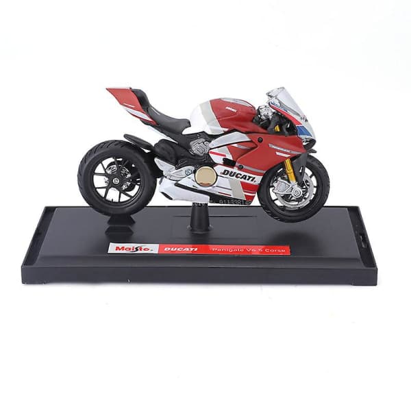 IC Ducati Panigale V4S motorcykelmodell leksaksbil simulering legerad motorcykel prydnad