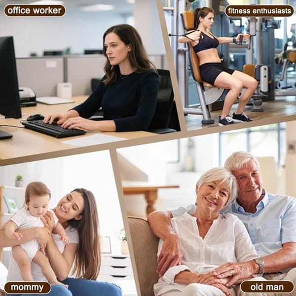 Lymfdränagemassageapparat med mikroström, värme och rött ljusterapi, sladdlös kroppsmassager för ben, mage, armar, vit