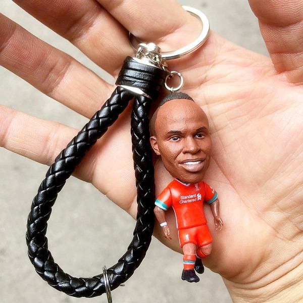 Fotbollsfans stjärna berlock nyckelring Zidane Player IC