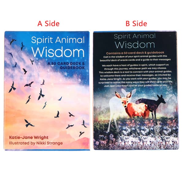IC Spirit Animal Wisdom Oracle Card Tarot Prophecy Divination Deck Flerfärgad en storlek