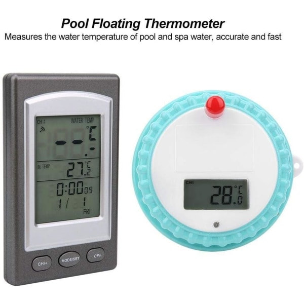 IC Trådlös Termometer, Trådlös Digital Simbassängtemperatur