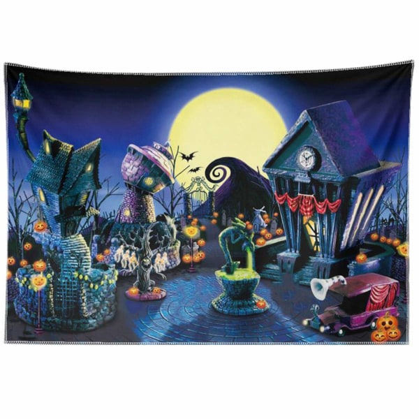 IC 84x60 tommer mareridt før jul Halloween baggrund