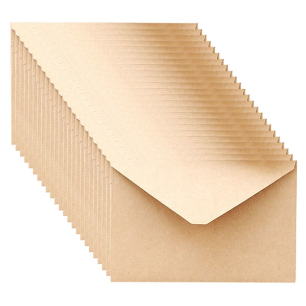 IC Kuvert 40-pakning, 11*15,3 cm, kort, kraftpapir, invitasjon,