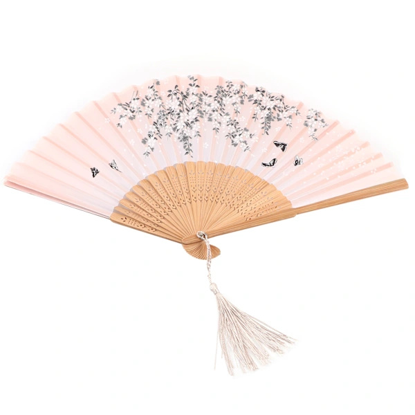 Bamboo Folding Hand Fan Summer Cooling Tool Gift Decoration Type 2