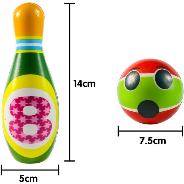 Inomhus Bowlingspel för 3-åriga barn