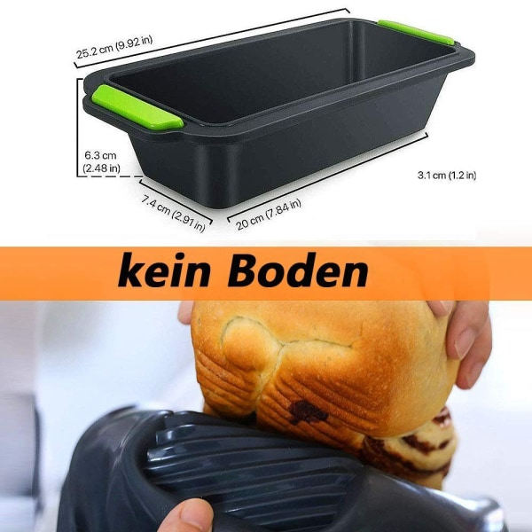 IC Silikon brødformsett, ikke-klebende silikon brødform