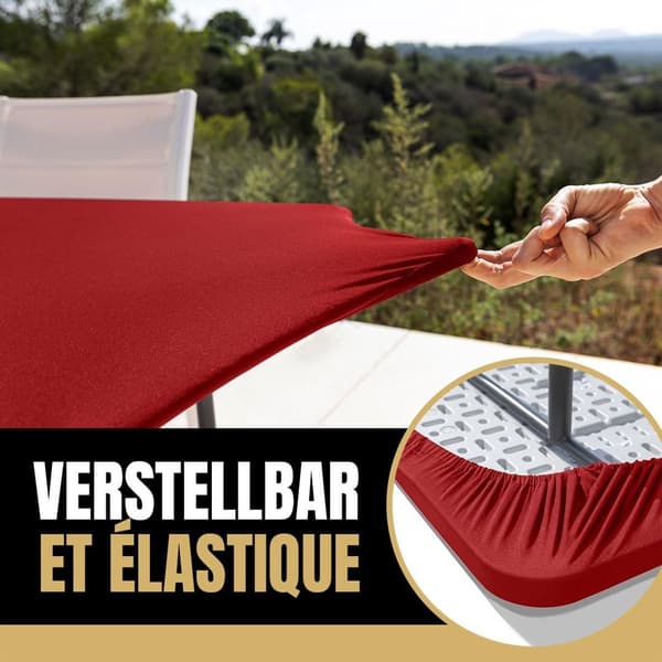 Rød - rektangulær - elastisk - alle - anledninger - festduk - bursdagsfestdekorasjon - 183 - 76 - cm - hageduk