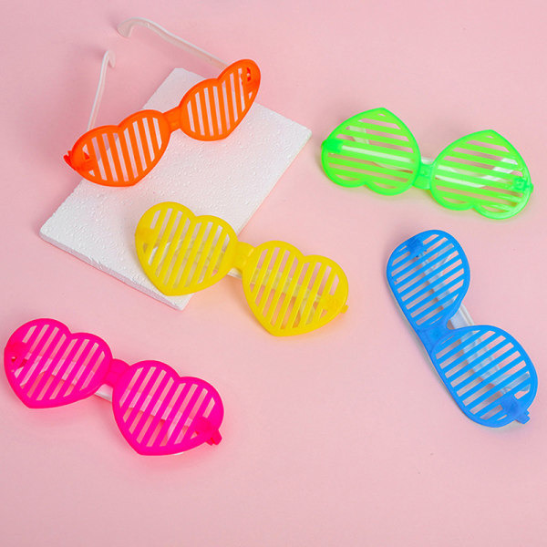 IC 10 ST Färgglada Shutter Shades Glasögon Barn Makeup Party Favors