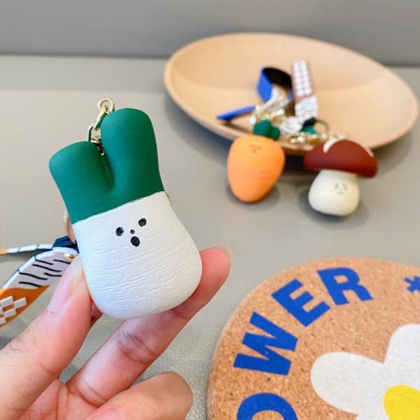 IC Niche Farm Mushroom Collection nøglering Charm