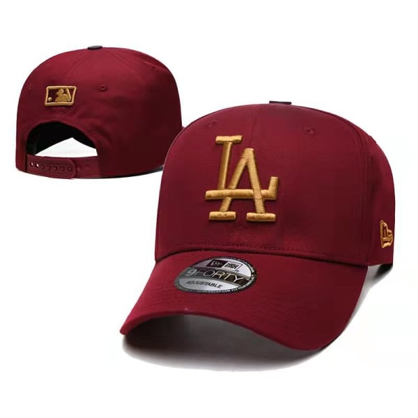 LA 9FORTY Hip Hop Cap Unisex wine red