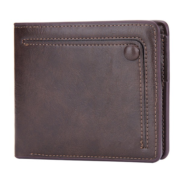 IC Pengepung til mænd, PU-læder, Minimalistisk Slim, Billfold med 11