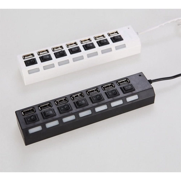 IC USB Hub Power USB Hub med Snabbladdning med Singel White
