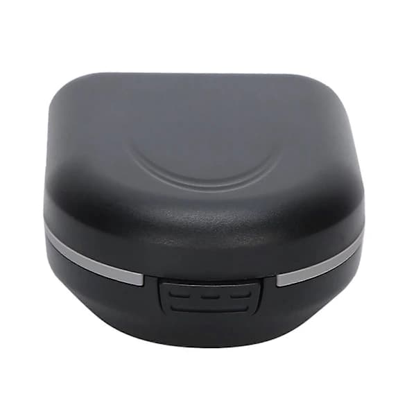 Behind-the-Ear Hearing Aid Case Waterproof Portable Drop Protection Hearing Aid Storage Box Black