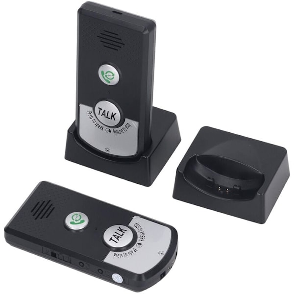 Trådløs Intercom Dørklokke Toveis Tale Intercom Bærbar Walkie Talkie Intercom System