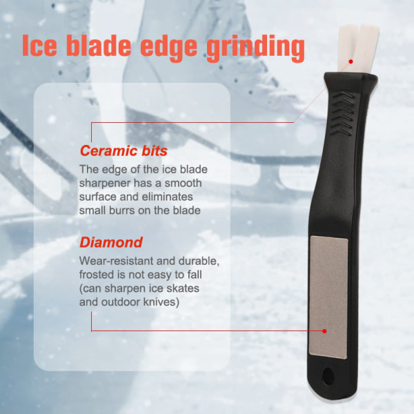 IC Diamod Ceramiae Ieai Skatesko Ball Speed Slip Sharpener Sha Sort og Hvid én størrelse