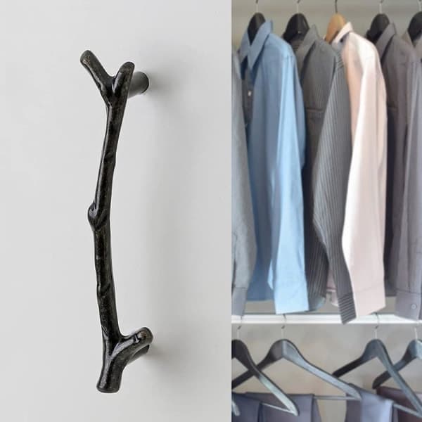 IC 4 stk. skabslågegreb, skabsgreb, hardware knapper til natbord, zinklegering (sort, hul afstand: 96 mm) GroupM