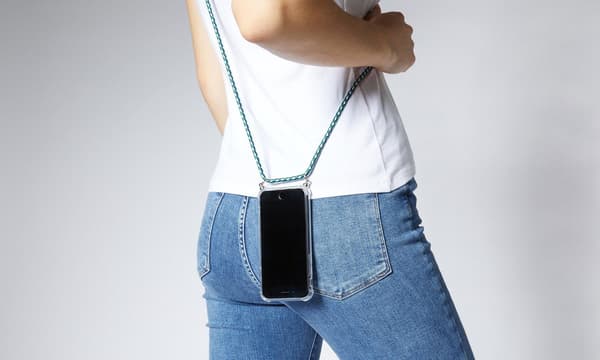Telefondeksel med snor iPhone 11 PRO MAX - Svart snor - Air Cushion Protection
