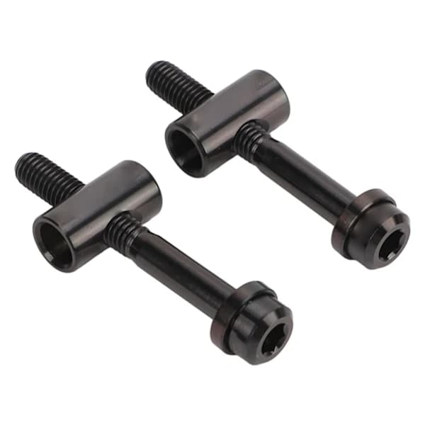 RISK M5 X 40mm 2 ST Sort Cykelsadelpindsklemmebolt DIY Erstatningsdele
