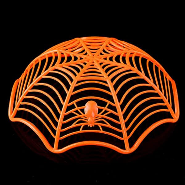 IC Halloween godiskorg Spindelnätskål Kexförpackningskorg Grön
