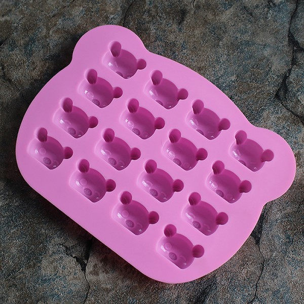 IC Koala-formet Silikonform for Godteri, Cookies, Gele og Sjokolade - Rosa