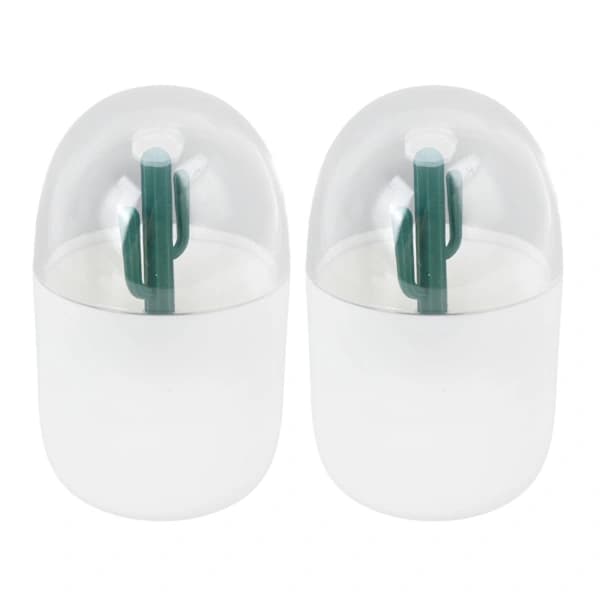 1 pc Cute Cactus Toothpick Box Multifunctional Cotton Swab Storage Container for Home Office Decor