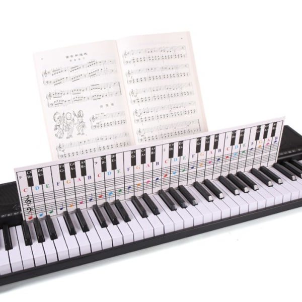 IC 61-tangenter 88-tangenter Pianotastatur Note Chart Pianotangenter Øv Hon